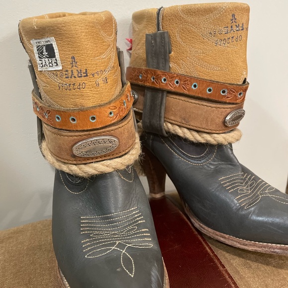 Vintage CUSTOM by Old Smokey Boots Frye Cowboy Boots! - Picture 3 of 12